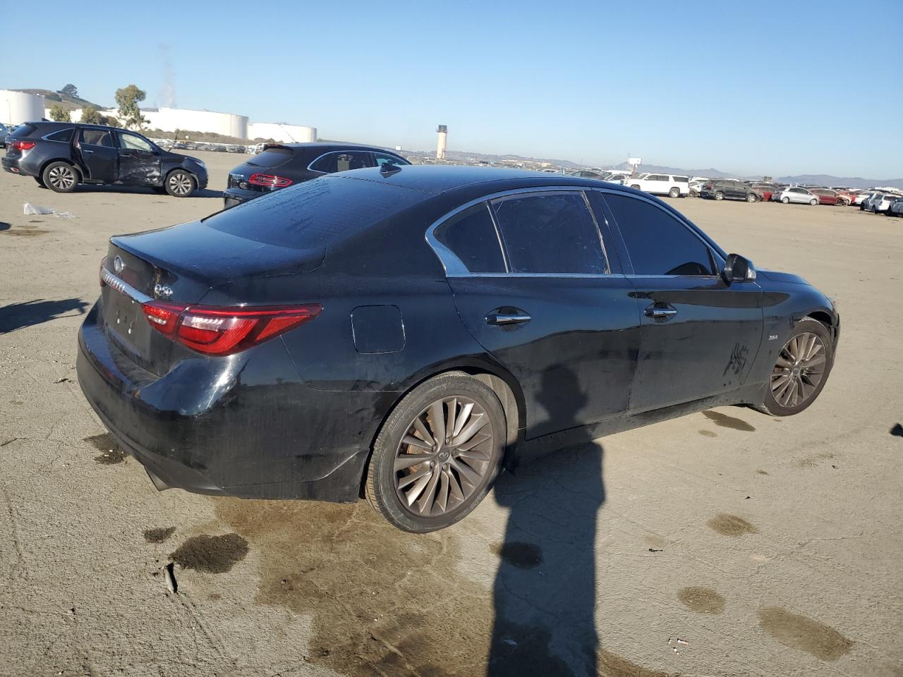 2018 Infiniti Q50 VIN JN1EV7AP3JM350330 Copart auction photo, vandalism damage thumbnail 3