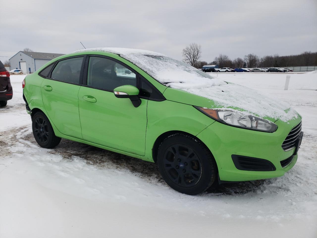 2014 Ford Fiesta VIN 3FADP4BJ4EM233982 Copart auction photo, rear end / undercarriage damage thumbnail 4