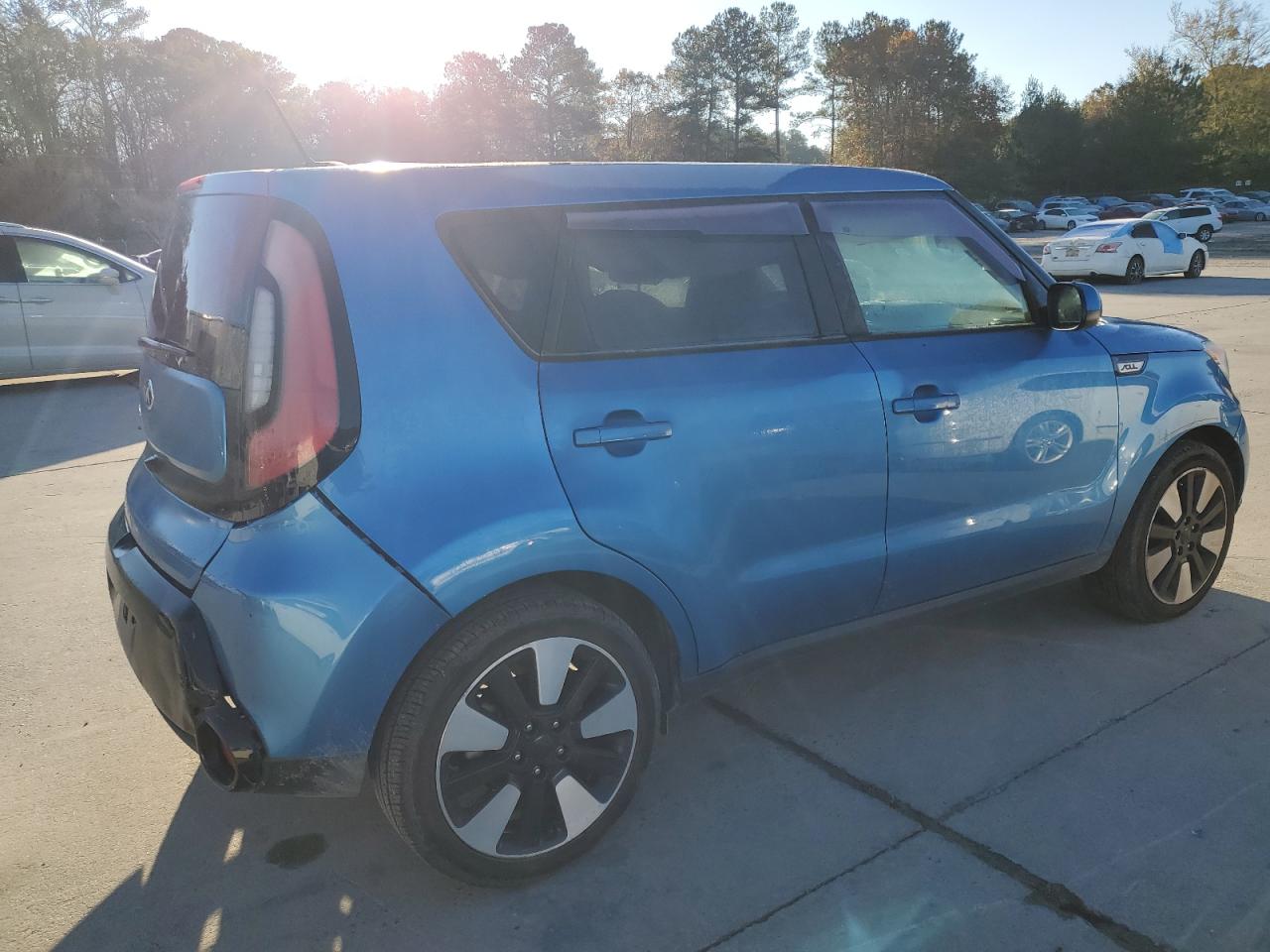 2016 KIA Soul VIN KNDJP3A56G7378384 Copart auction photo, side / front end damage thumbnail 3