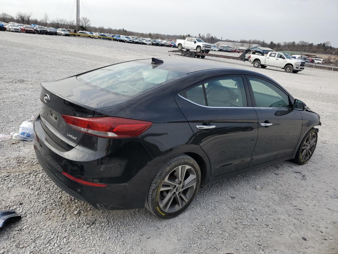 2017 Hyundai Elantra VIN 5NPD84LF0HH027957 Copart auction photo, front end / side damage thumbnail 3