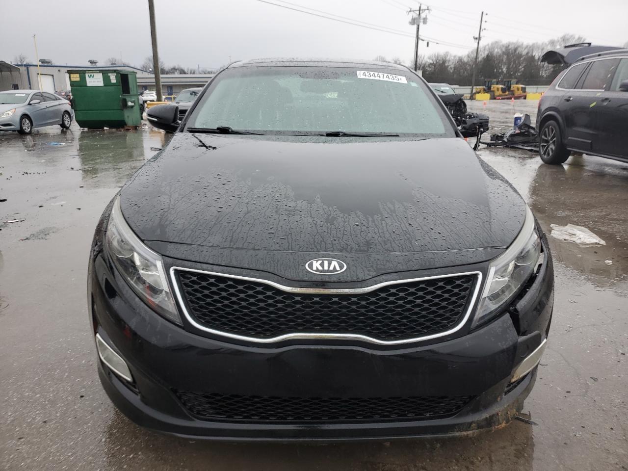 2015 KIA Optima VIN 5XXGN4A72FG498101 Copart auction photo, side / front end damage thumbnail 5