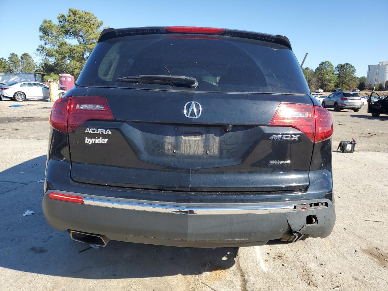 2011 Acura MDX VIN 2HNYD2H27BH535148 Copart auction photo, rear end damage thumbnail 6