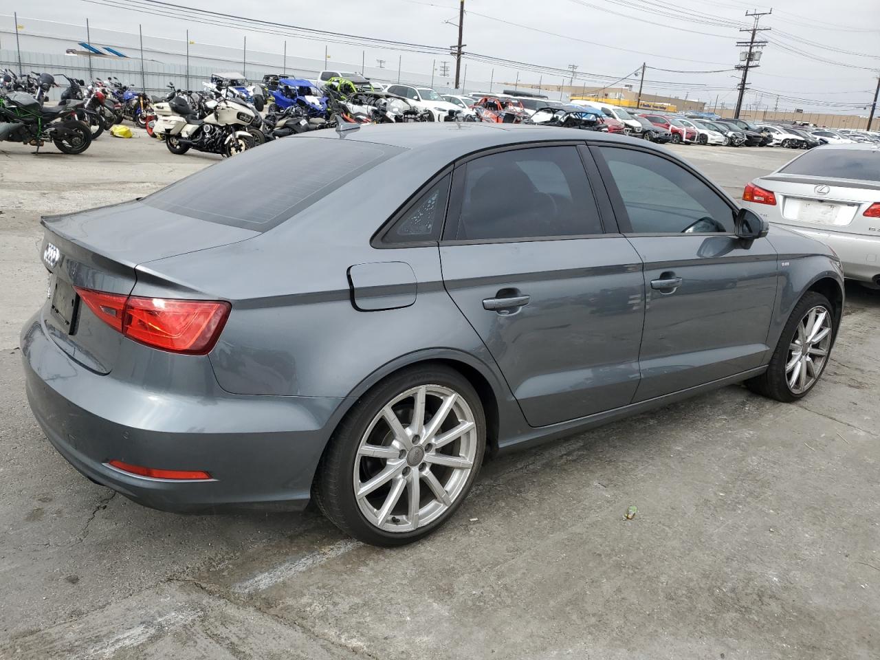 2016 Audi A3 VIN WAUA7GFF8G1052515 Copart auction photo, rear end / stripped damage thumbnail 3