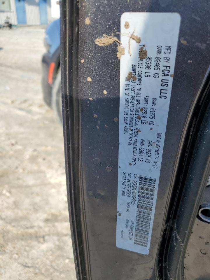 2017 Dodge Charger VIN 2C3CDXCT6HH609427 Copart auction photo, front end damage thumbnail 12