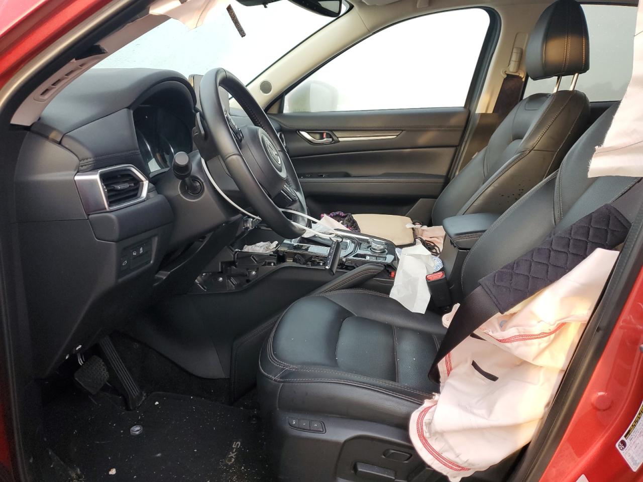 2021 Mazda CX-5 VIN JM3KFBDM5M0489721 Copart auction photo, front end / side damage thumbnail 7