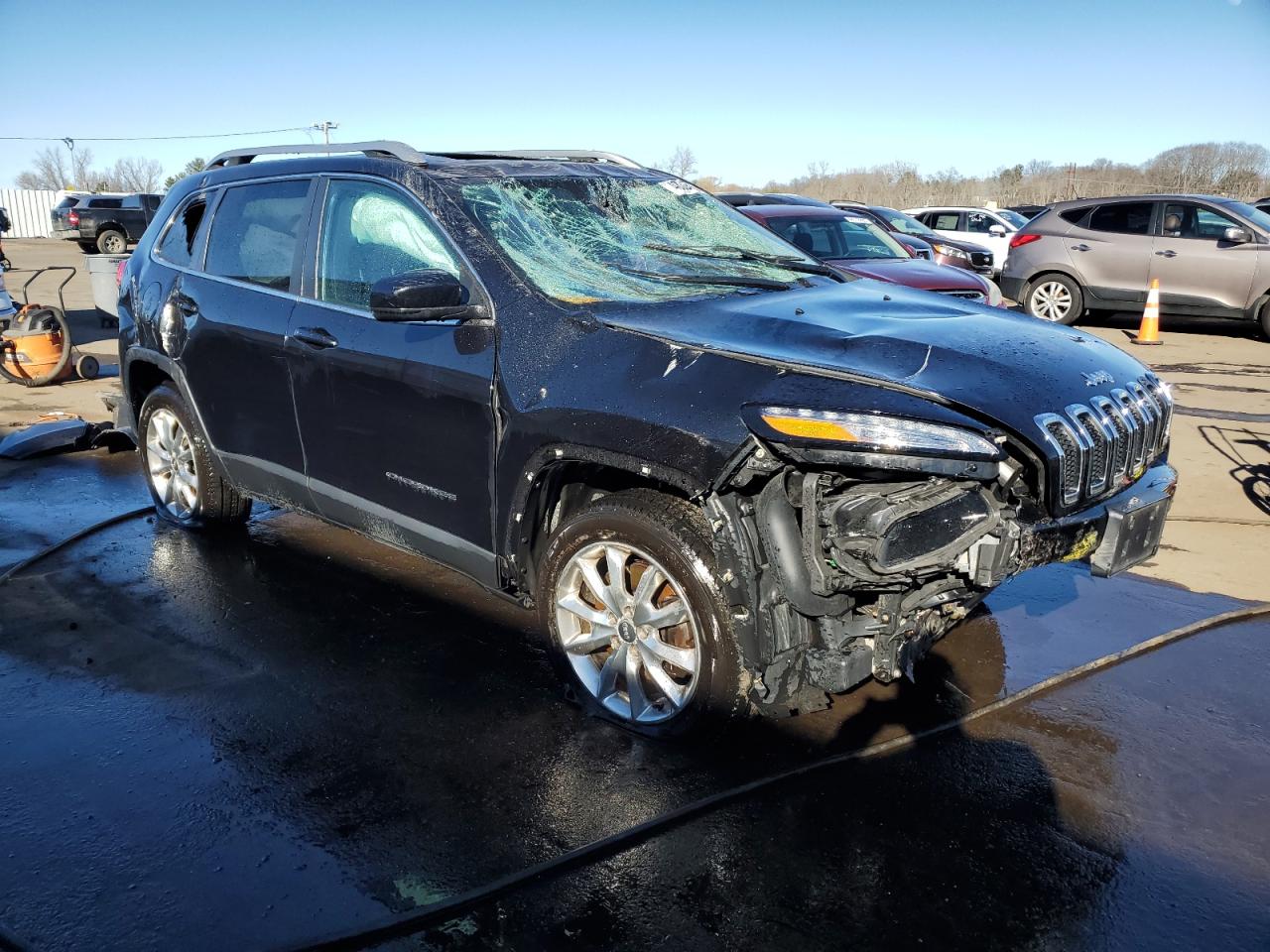 2014 Jeep Grand Cherokee VIN 1C4PJMDS5EW129032 Copart auction photo, rollover damage thumbnail 4