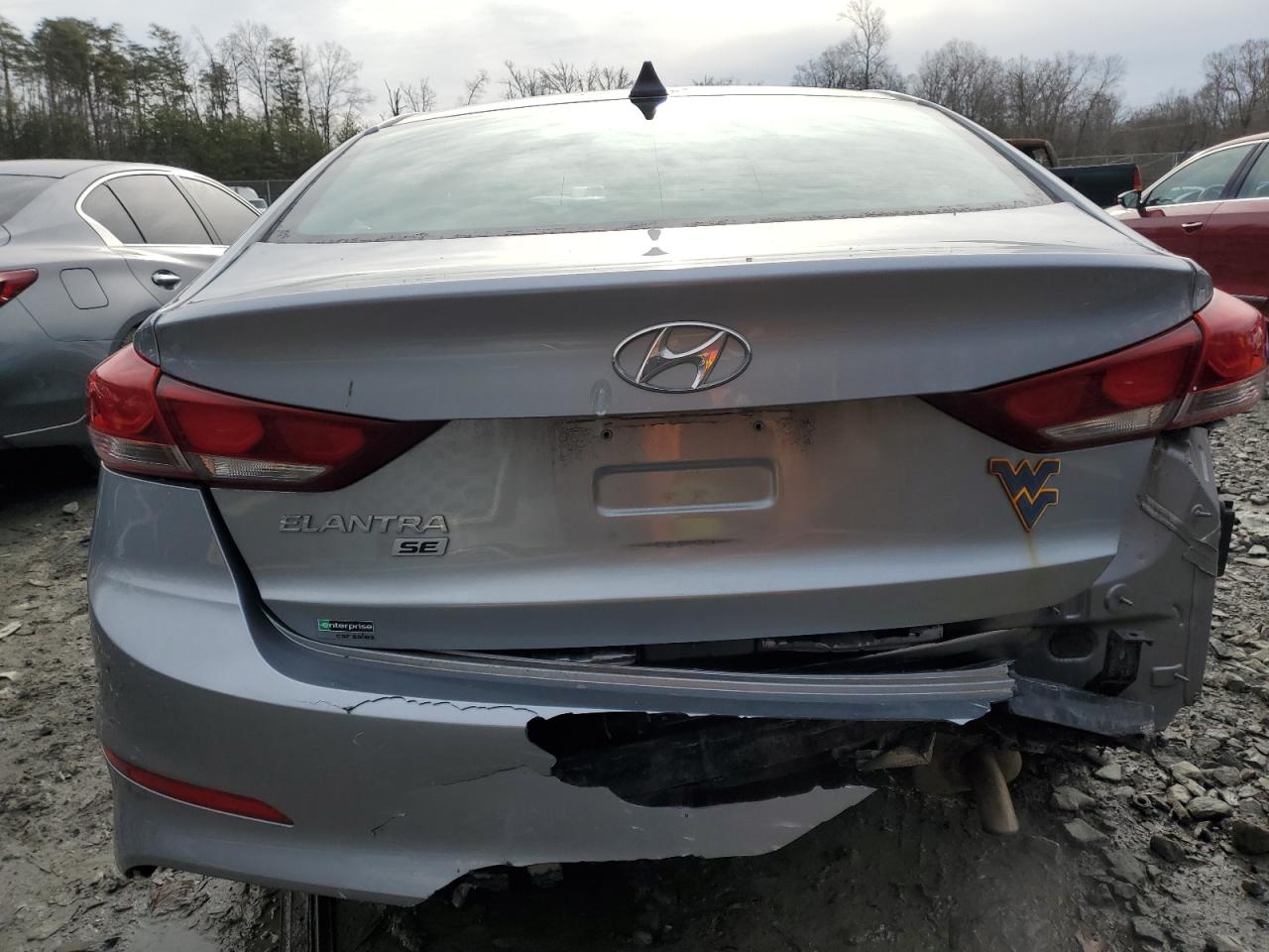 2017 Hyundai Elantra VIN 5NPD74LFXHH100125 Copart auction photo, rear end / minor dent/scratches damage thumbnail 6