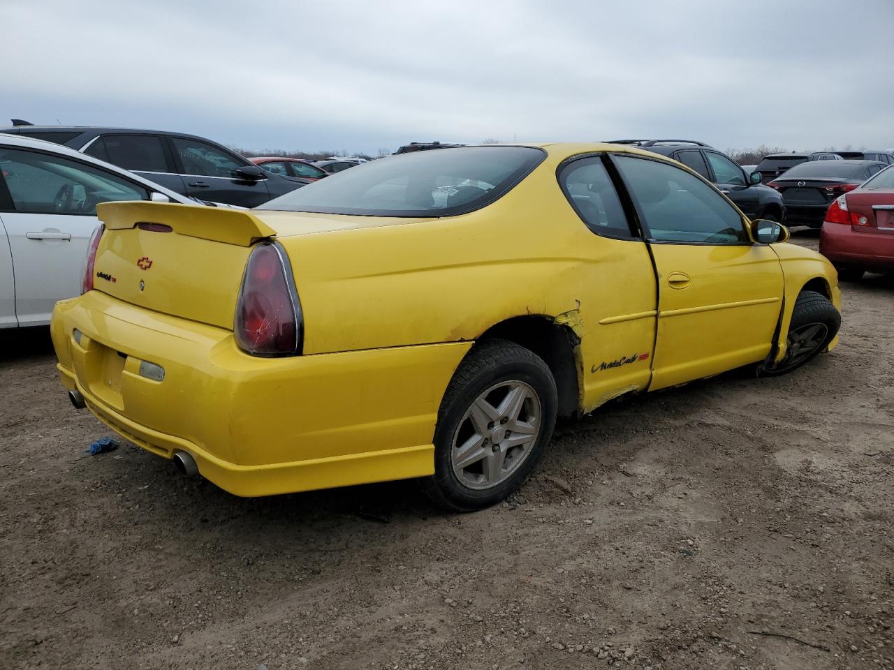 2003 Chevrolet Monte Carlo VIN 2G1WX12K539351130 Copart auction photo, front end / all over damage thumbnail 3