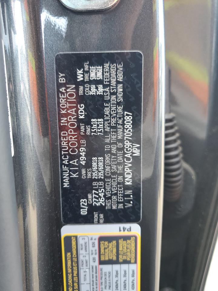 2023 KIA Sportage VIN KNDPVCAG9P7058087 Copart auction photo, side / rear end damage thumbnail 14