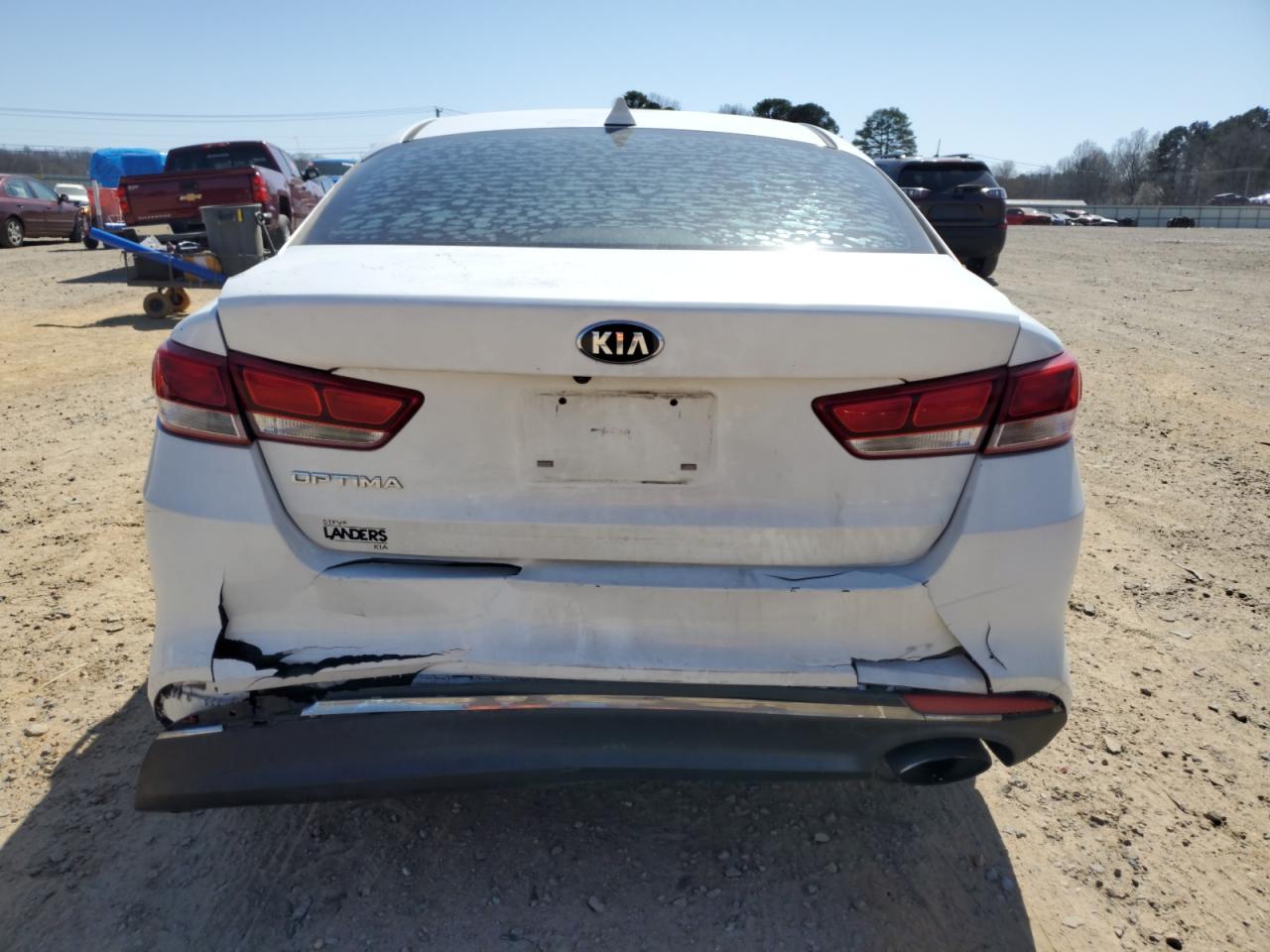 2016 KIA Optima VIN 5XXGT4L30GG049100 Copart auction photo, rear end / side damage thumbnail 6