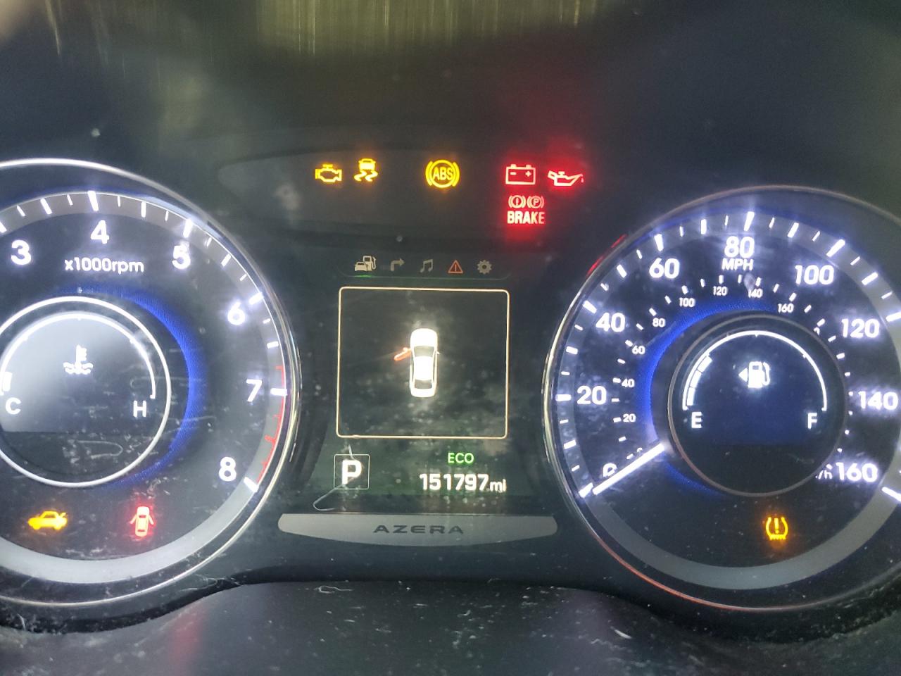 2015 Hyundai Azera VIN KMHFH4JG8FA433375 Copart auction photo, all over / minor dent/scratches damage thumbnail 9