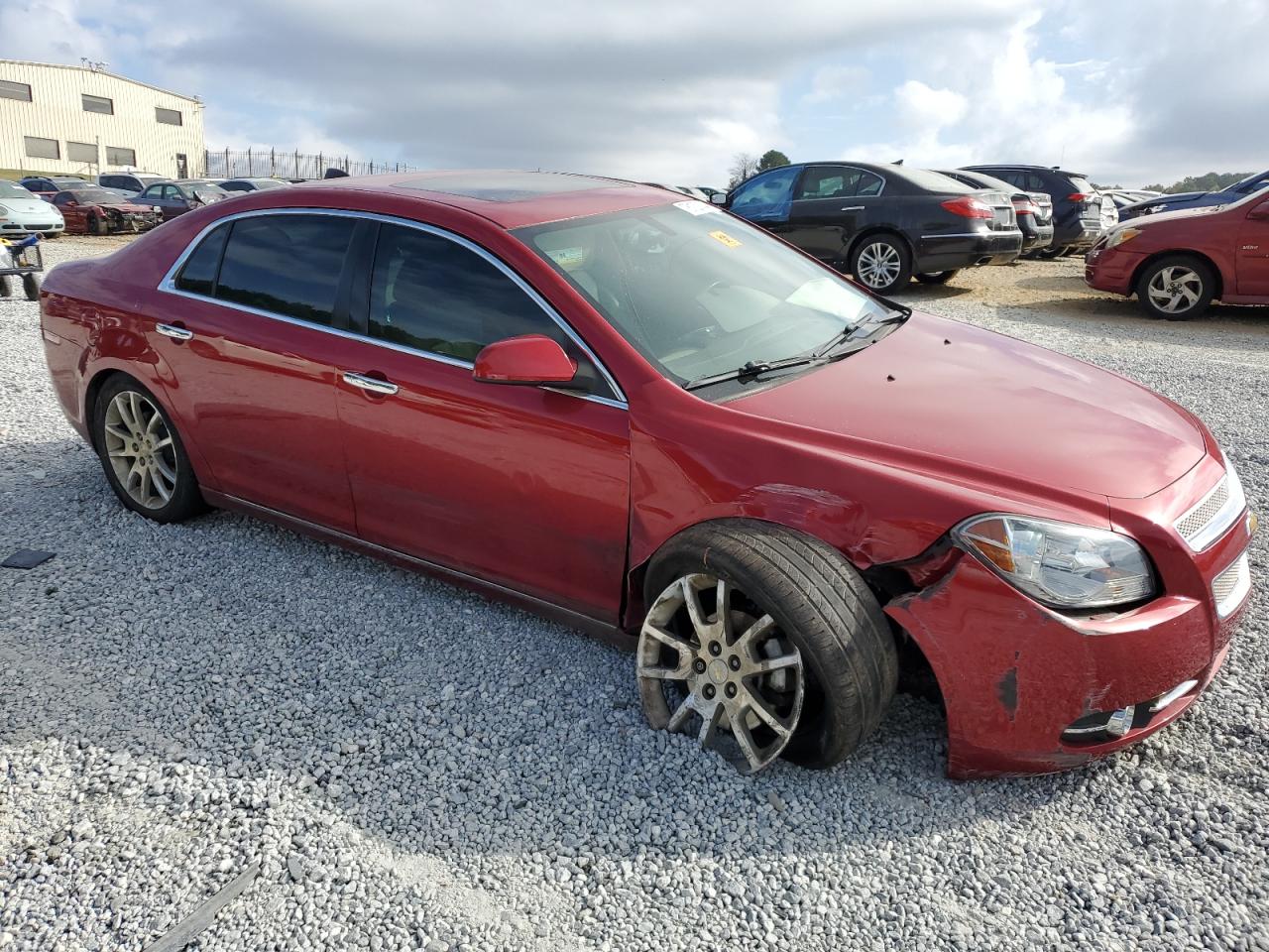 2012 Chevrolet Malibu VIN 1G1ZE5E00CF296632 Copart auction photo, front end / undercarriage damage thumbnail 4