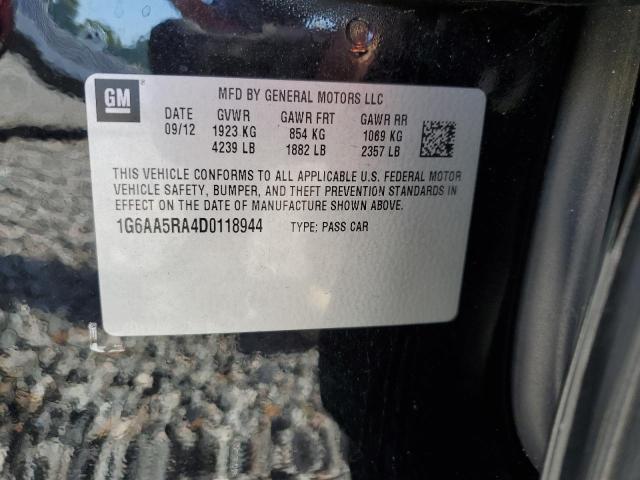2013 Cadillac ATS VIN 1G6AA5RA4D0118944 Copart auction photo, side / front end damage thumbnail 12