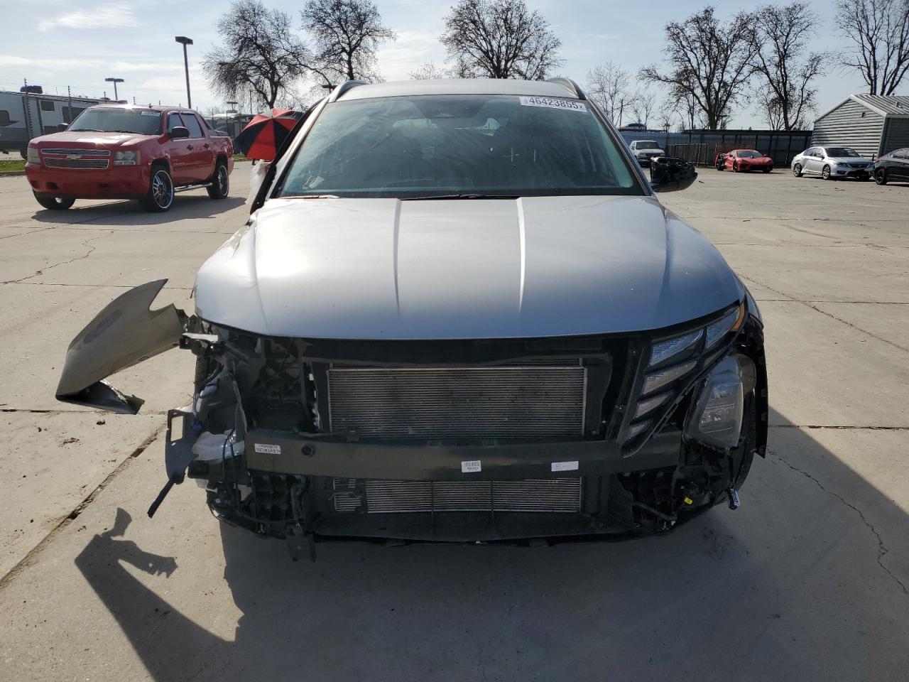 2024 Hyundai Tucson VIN KM8JB3DE8RU323462 Copart auction photo, front end / side damage thumbnail 5