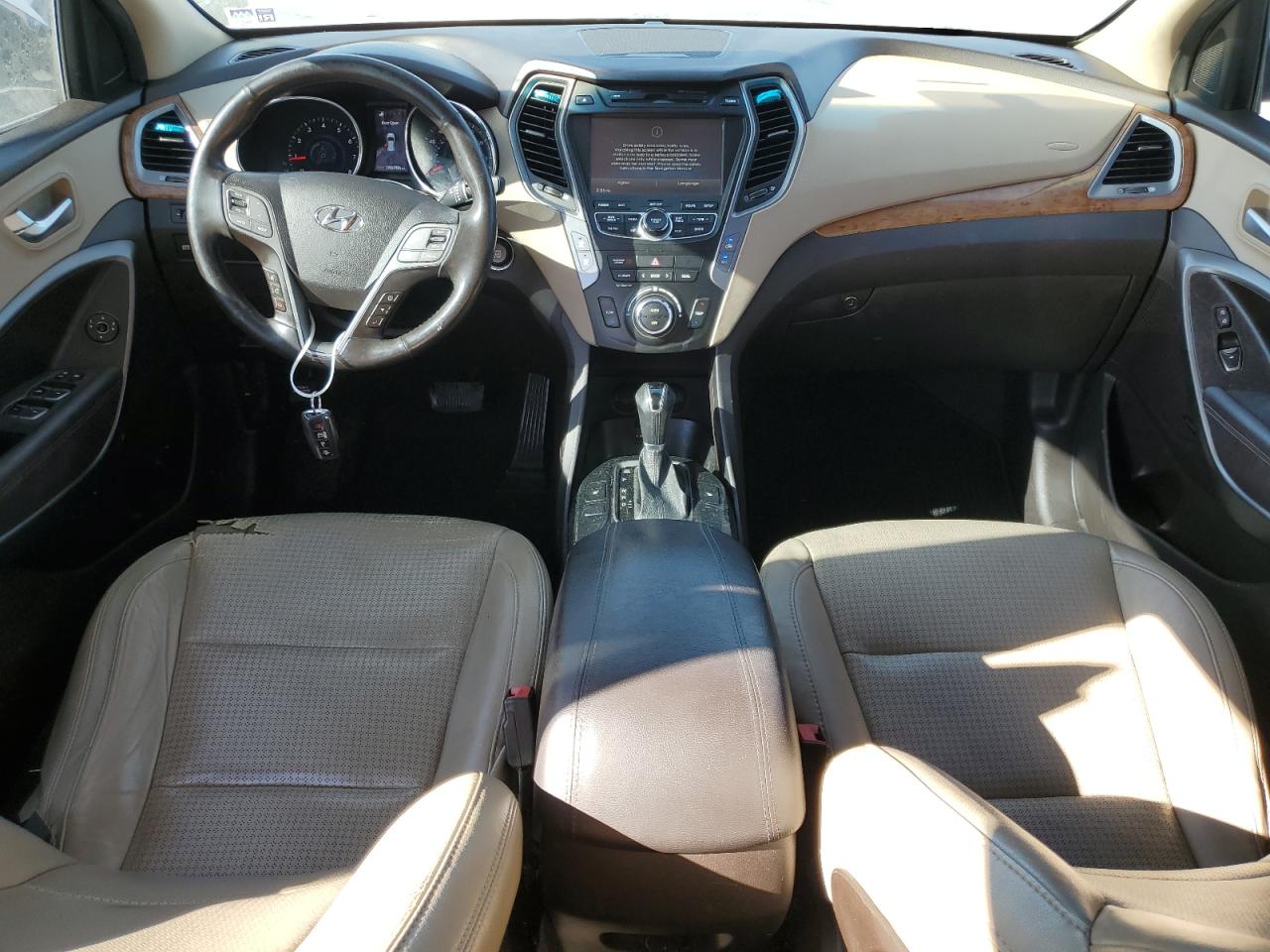 2013 Hyundai Santa Fe VIN 5XYZU3LB9DG089867 Copart auction photo, side damage thumbnail 8