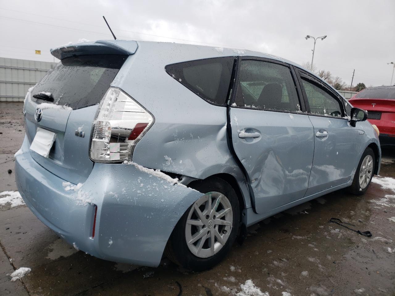 2012 Toyota Prius VIN JTDZN3EU1C3114503 Copart auction photo, rear end / side damage thumbnail 3
