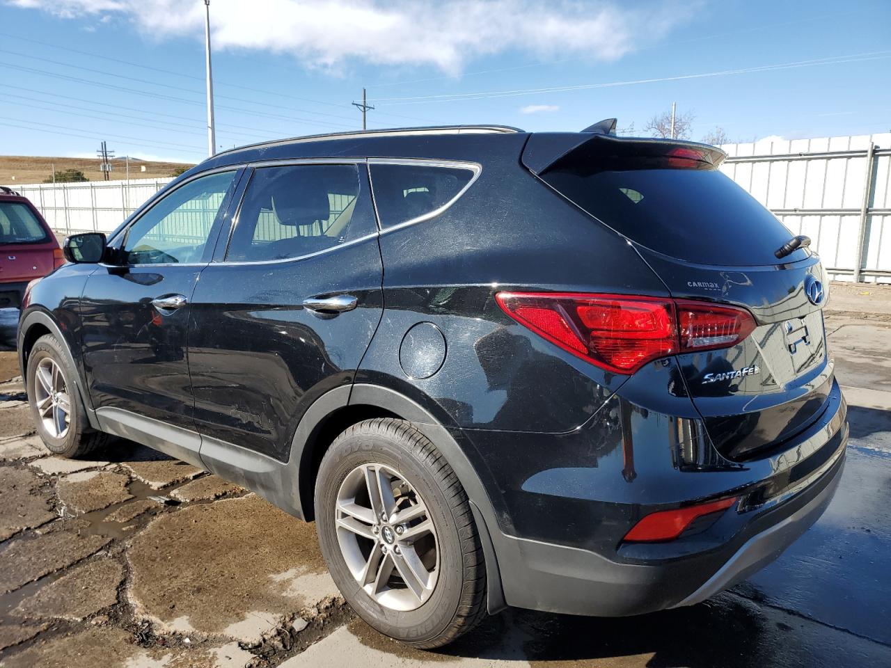 2017 Hyundai Santa Fe VIN 5NMZU3LB9HH005185 Copart auction photo, vandalism / side damage thumbnail 2