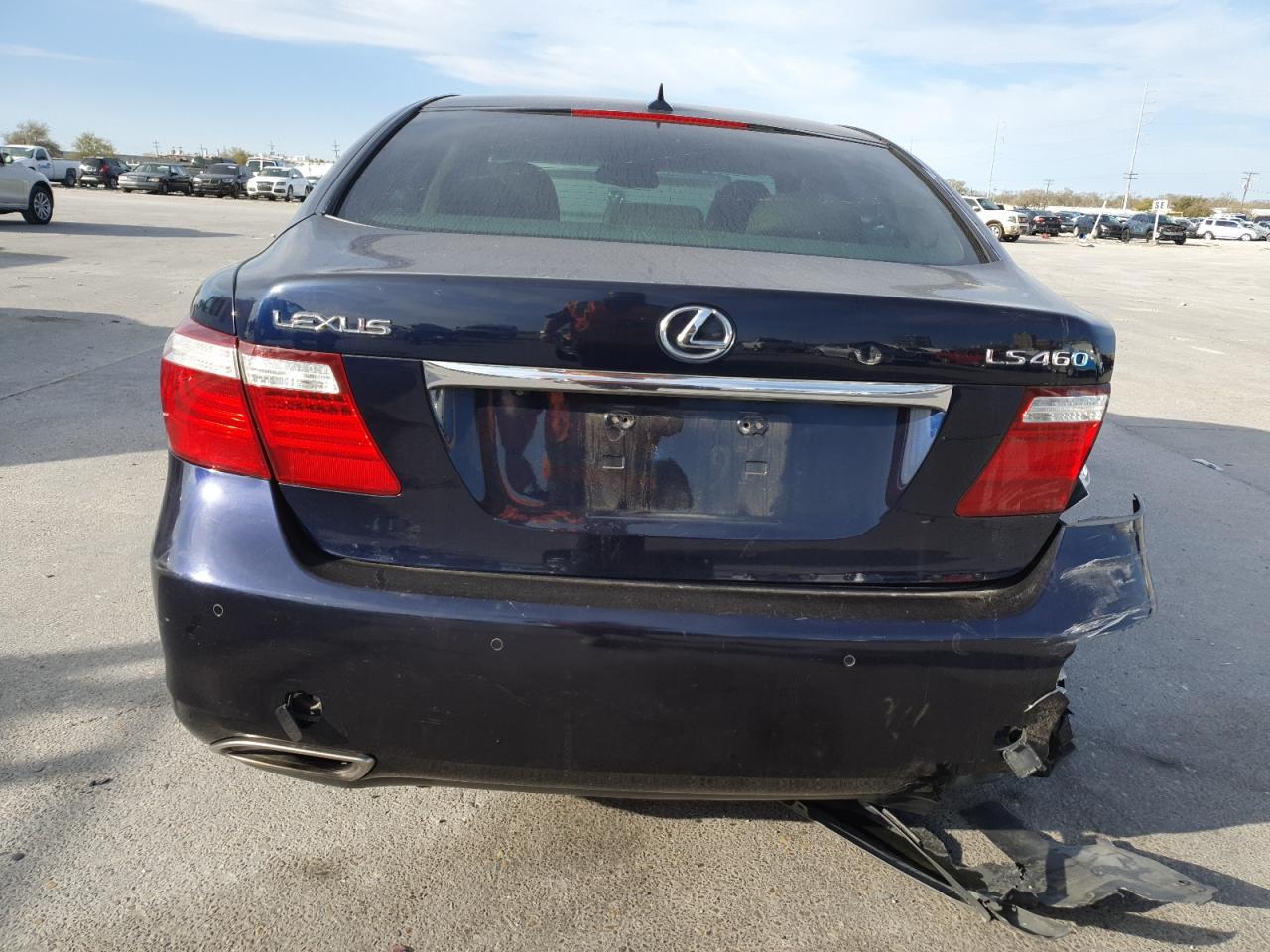 2007 Lexus LS VIN JTHBL46F775044785 Copart auction photo, rear end damage thumbnail 6