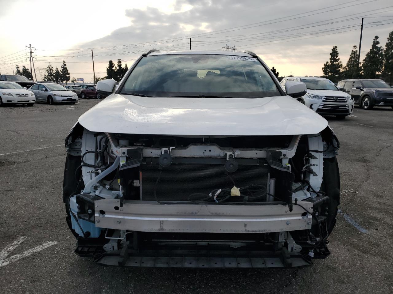 2021 Toyota RAV 4 VIN 2T3W1RFVXMC111348 Copart auction photo, front end / rear end damage thumbnail 5