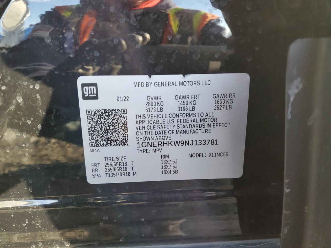 2022 Chevrolet Traverse VIN 1GNERHKW9NJ133781 Copart auction photo, side / undercarriage damage thumbnail 13