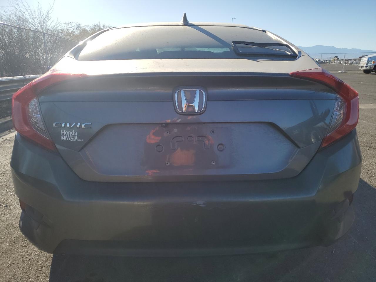 2017 Honda Civic VIN 19XFC2F77HE065156 Copart auction photo, vandalism damage thumbnail 6