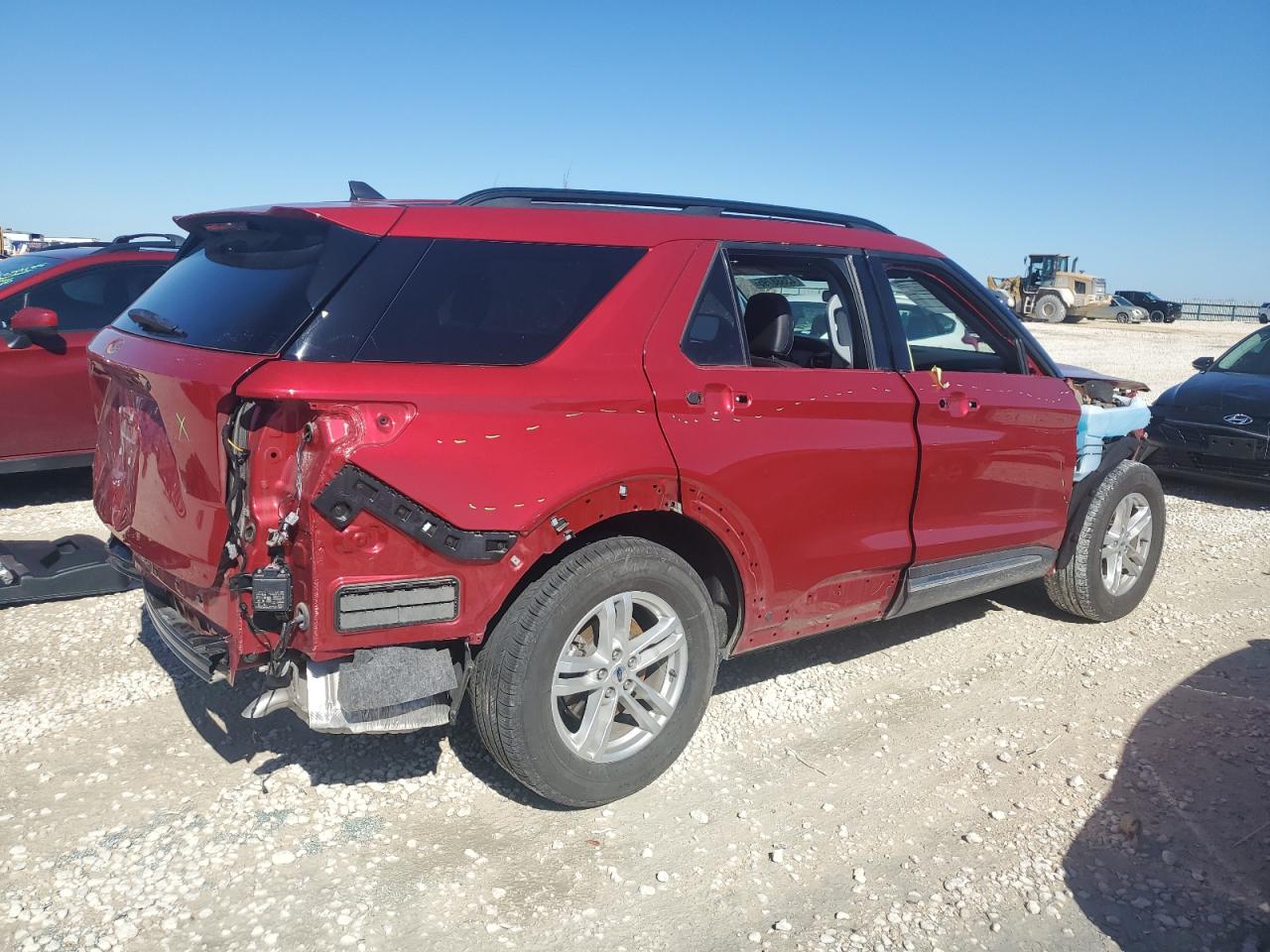 2023 Ford Explorer VIN 1FMSK7DH6PGB05926 Copart auction photo, all over damage thumbnail 3