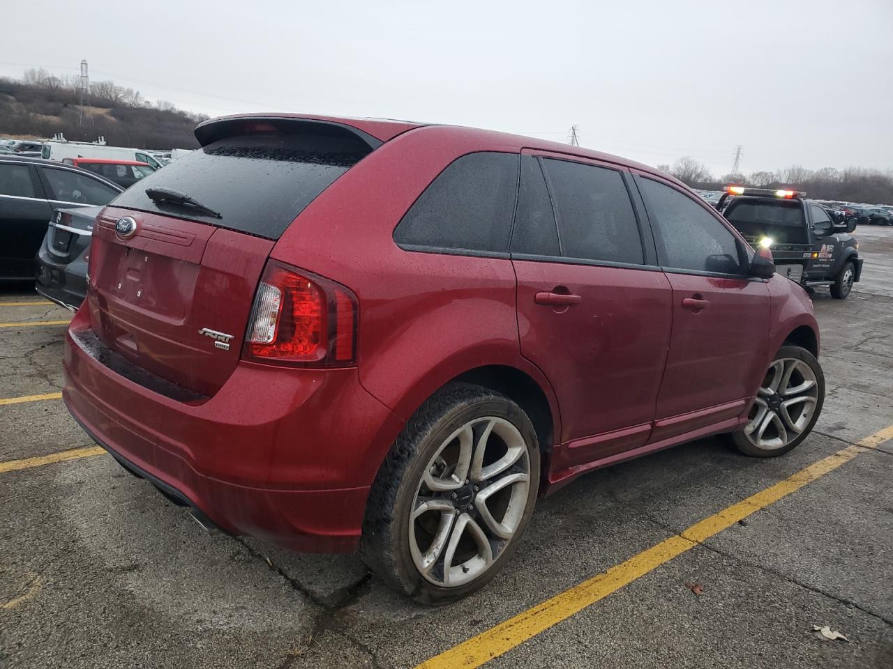 2014 Ford Edge VIN 2FMDK4AK5EBB29520 Copart auction photo, minor dent/scratches damage thumbnail 3