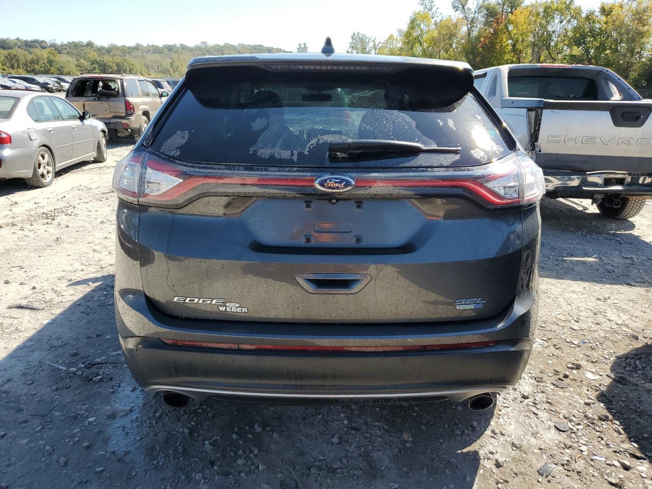 2015 Ford Edge VIN 2FMTK4J99FBB76947 Copart auction photo, side damage thumbnail 6