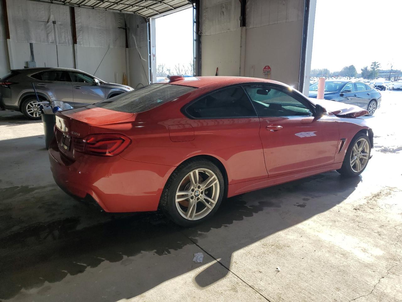 2019 BMW 4er VIN WBA4W5C56KAE49961 Copart auction photo, front end / frame damage damage thumbnail 3