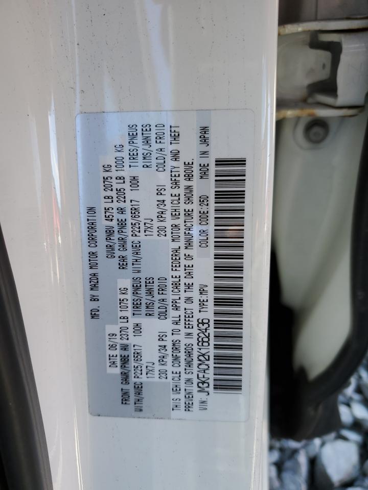2019 Mazda CX-5 VIN JM3KFACM2K1662436 Copart auction photo, side / rear end damage thumbnail 13