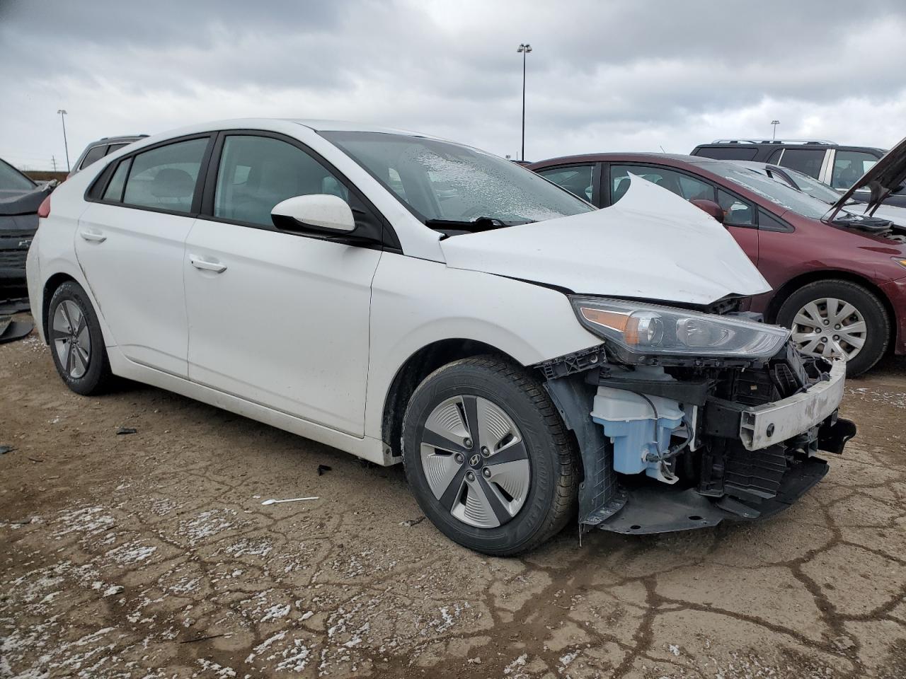 2021 Hyundai IONIQ VIN KMHC65LC8MU246089 Copart auction photo, front end / frame damage damage thumbnail 4