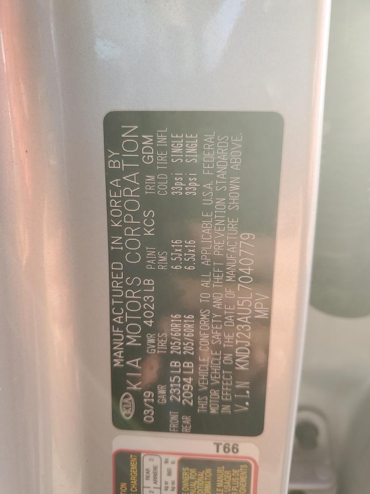 2020 KIA Soul VIN KNDJ23AU5L7040779 Copart auction photo, all over damage thumbnail 15