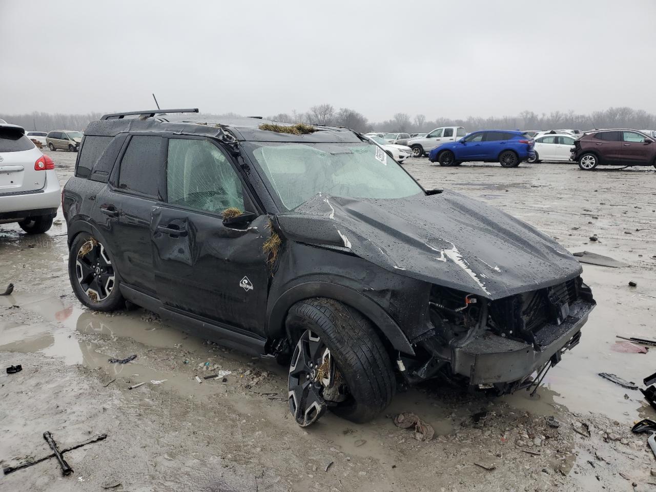 2021 Ford Bronco VIN 3FMCR9C69MRA05464 Copart auction photo, rollover / all over damage thumbnail 4