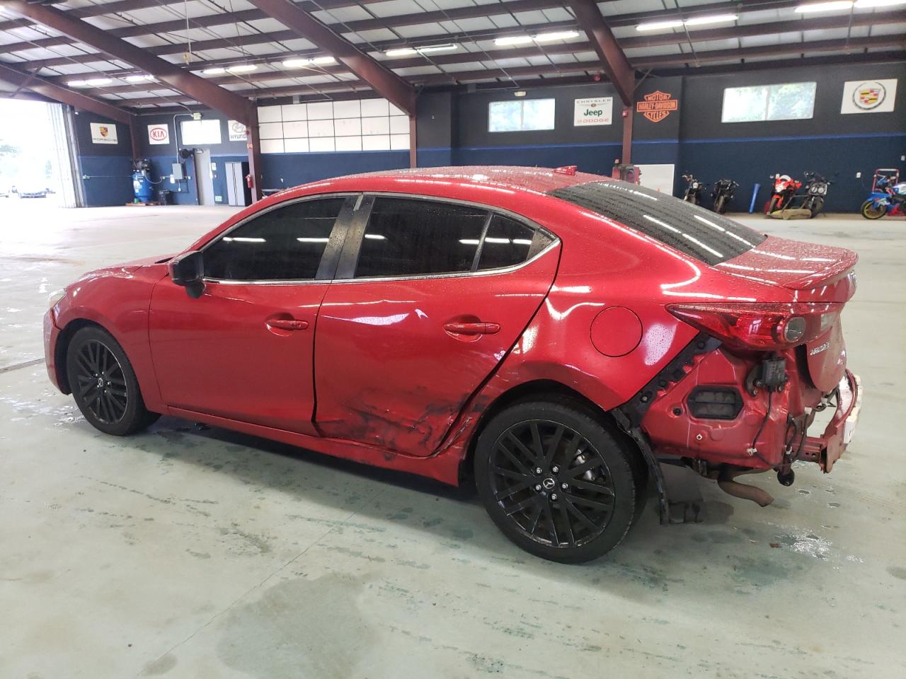 2017 Mazda 3 VIN JM1BN1W39H1104039 Copart auction photo, rear end / side damage thumbnail 2