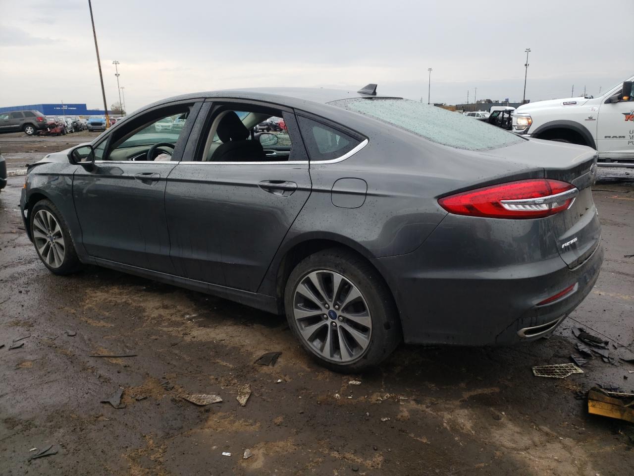 2020 Ford Fusion VIN 3FA6P0T99LR156130 Copart auction photo, front end damage thumbnail 2