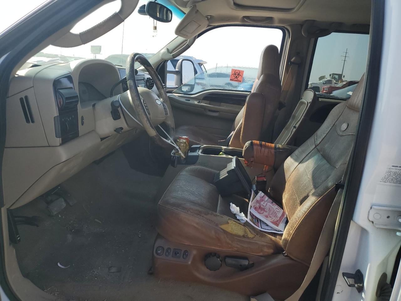 2005 Ford F350 VIN 1FTWW33PX5EB42627 Copart auction photo, front end damage thumbnail 7