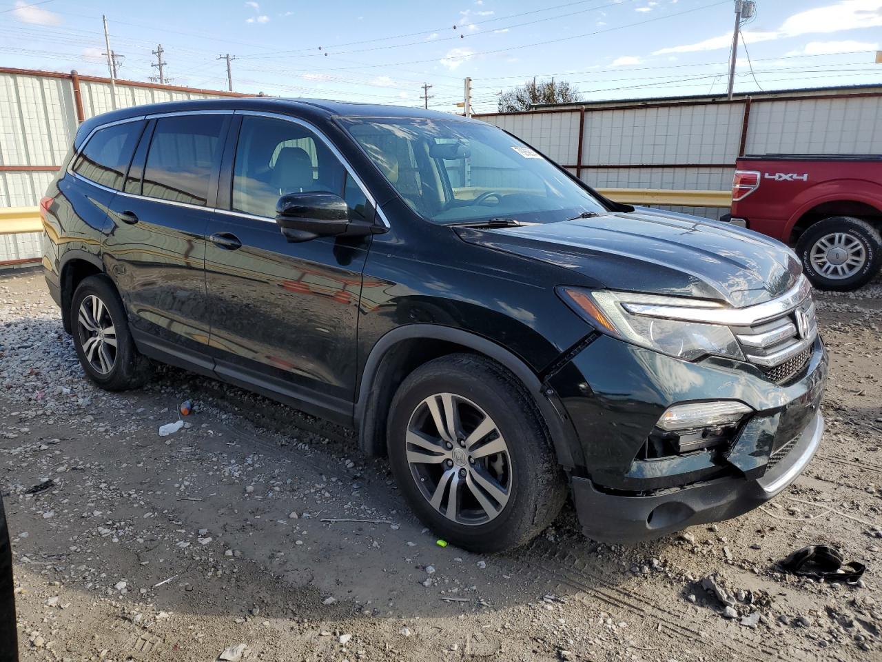 2016 Honda Pilot VIN 5FNYF5H8XGB046116 Copart auction photo, front end / side damage thumbnail 4