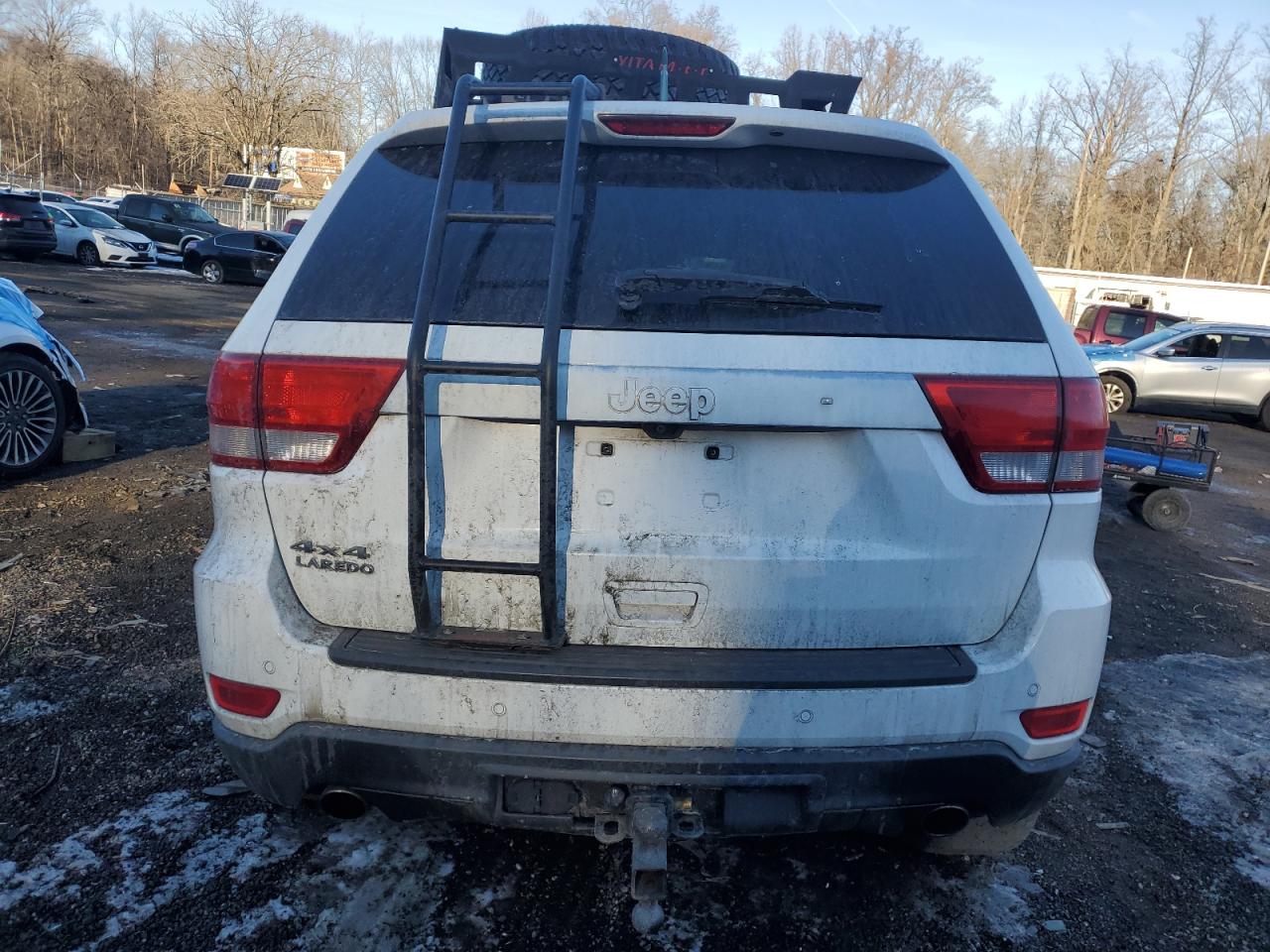 2013 Jeep Grand Cherokee VIN 1C4RJFAT1DC511396 Copart auction photo, front end / side damage thumbnail 6