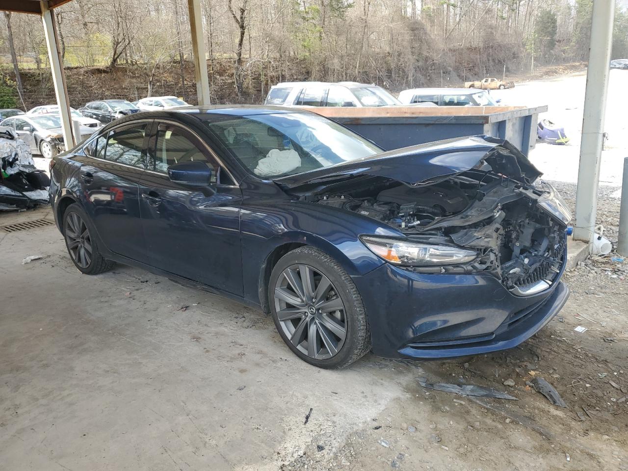 2018 Mazda 6 VIN JM1GL1TY4J1301590 Copart auction photo, front end damage thumbnail 4