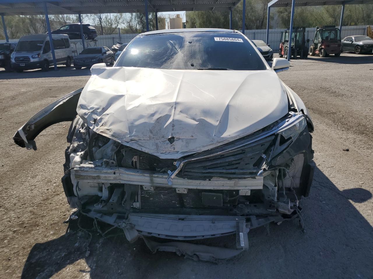 2016 Lincoln MKZ VIN 3LN6L2NK9GR623615 Copart auction photo, front end / rear end damage thumbnail 5