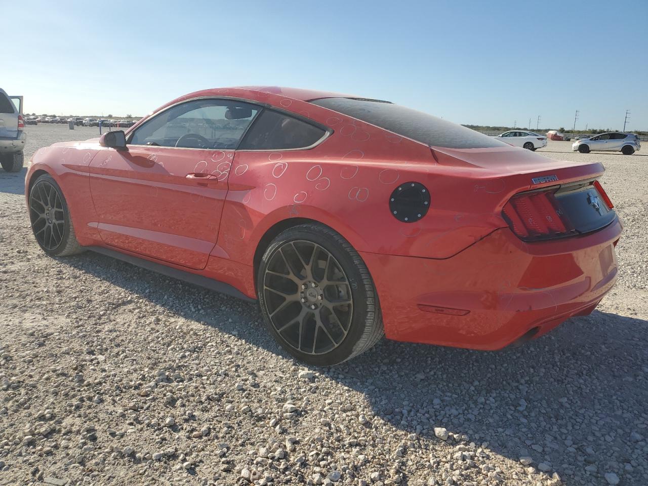 2016 Ford Mustang VIN 1FA6P8AM2G5256584 Copart auction photo, hail / rear end damage thumbnail 2