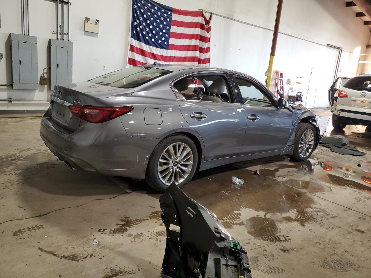 2020 Infiniti Q50 VIN JN1EV7AR4LM250502 Copart auction photo, front end damage thumbnail 3