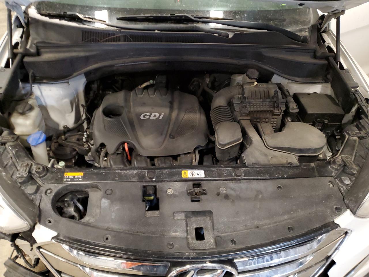 2014 Hyundai Santa Fe VIN 5XYZU3LB0EG156633 Copart auction photo, front end / all over damage thumbnail 11