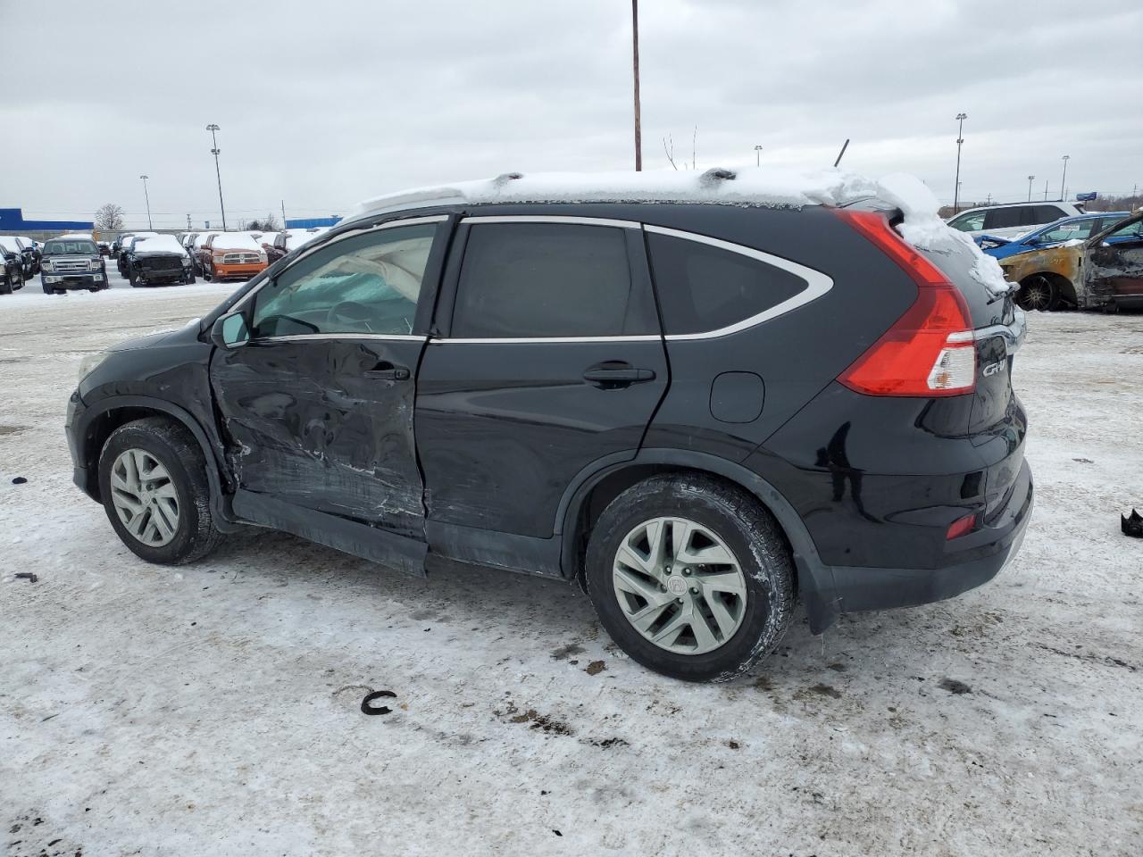 2015 Honda CR-V VIN 2HKRM3H77FH526670 Copart auction photo, side / front end damage thumbnail 2