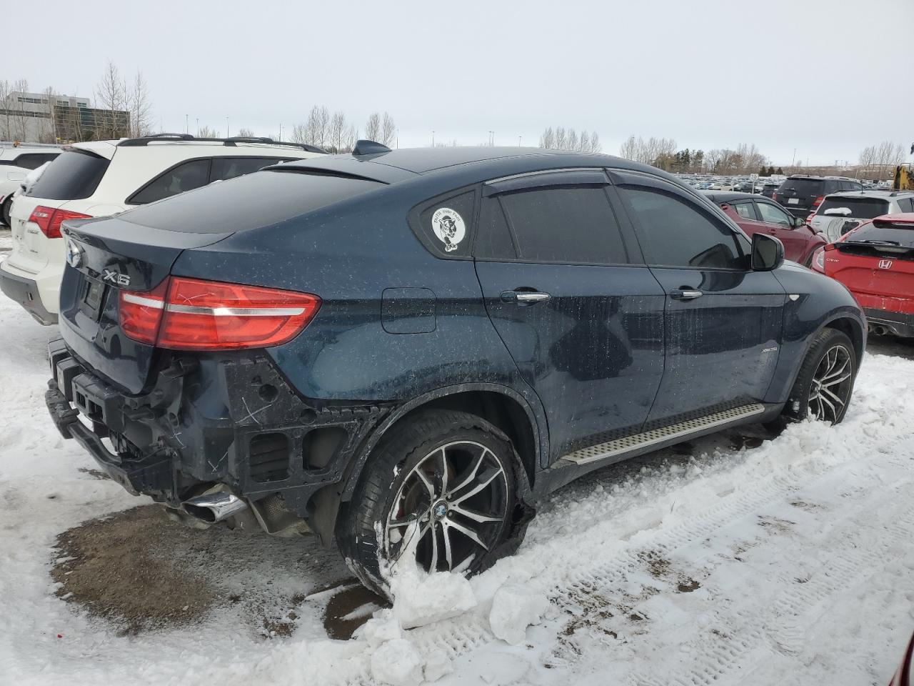 2013 BMW X6 VIN 5UXFG2C56DL783045 Copart auction photo, rear end / undercarriage damage thumbnail 3