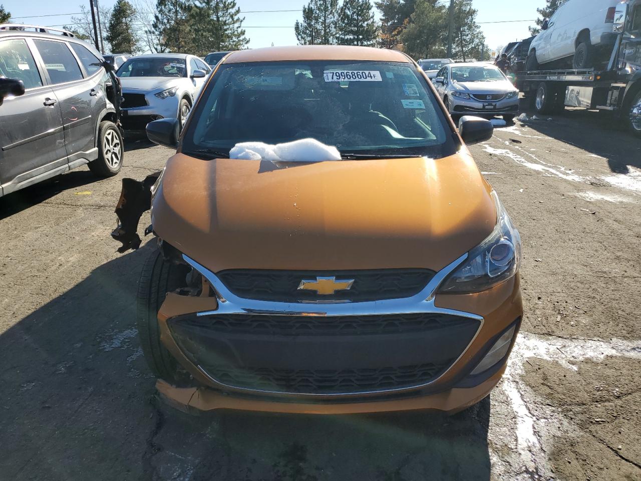 2020 Chevrolet Spark VIN KL8CB6SAXLC444398 Copart auction photo, all over damage thumbnail 5