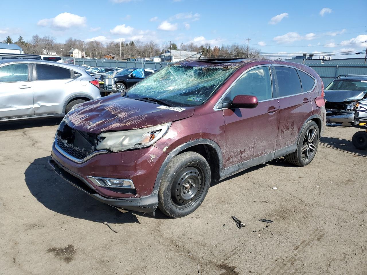 2015 Honda CR-V VIN 2HKRM4H54FH612958 - Copart auction photo