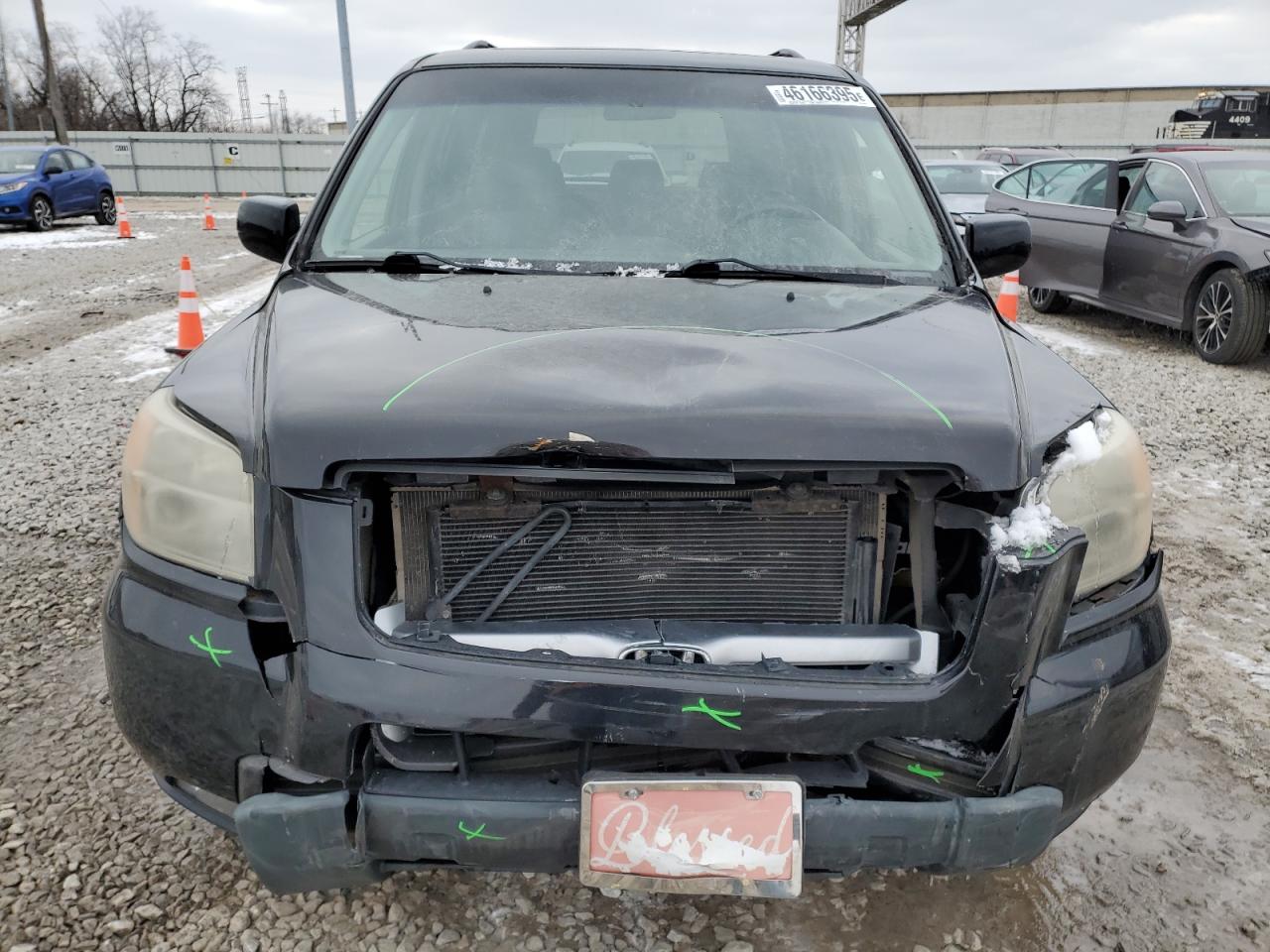 2008 Honda Pilot VIN 5FNYF18338B037076 Copart auction photo, front end damage thumbnail 5