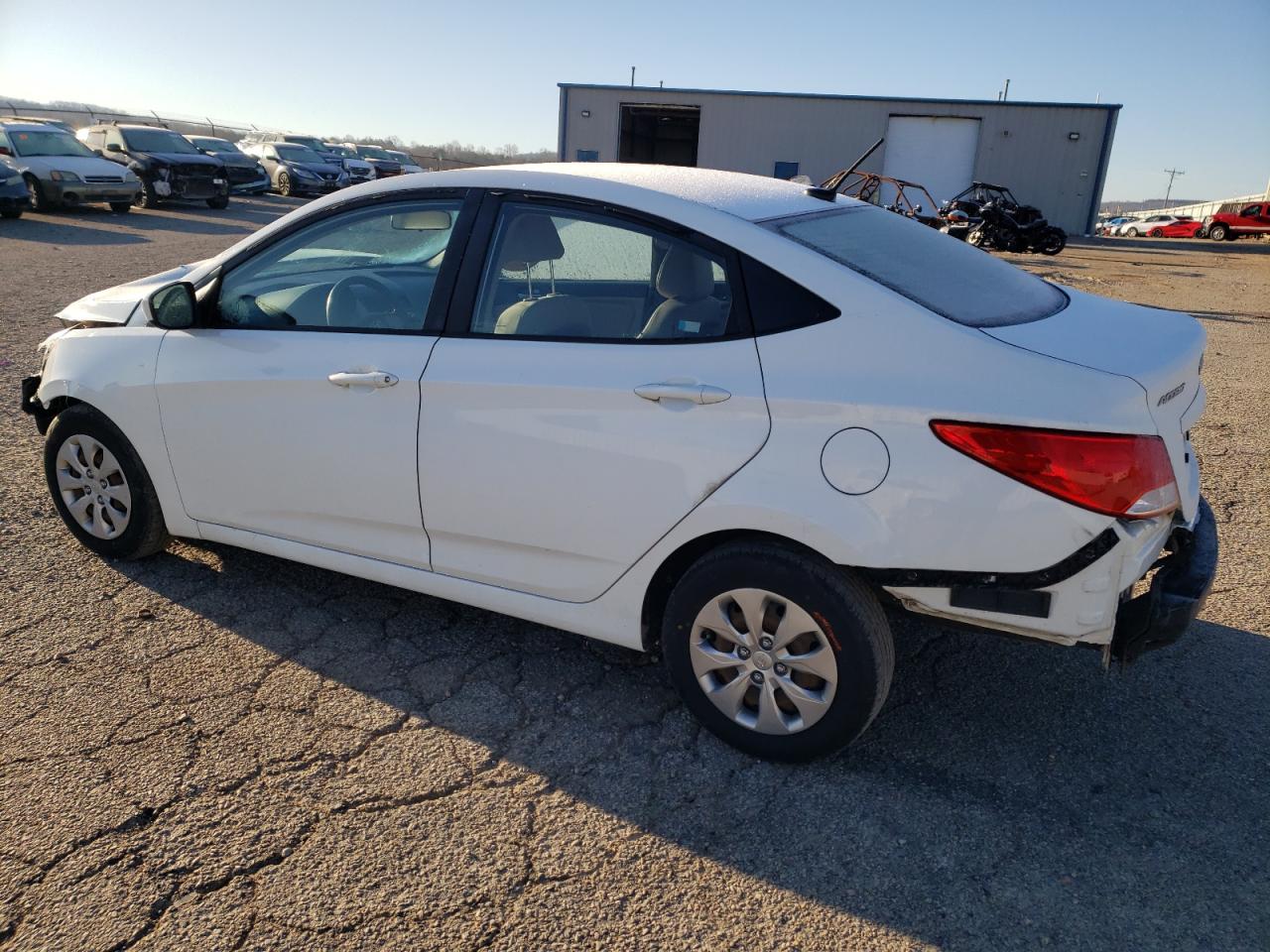 2017 Hyundai Accent VIN KMHCT4AE7HU271465 Copart auction photo, front end / rear end damage thumbnail 2