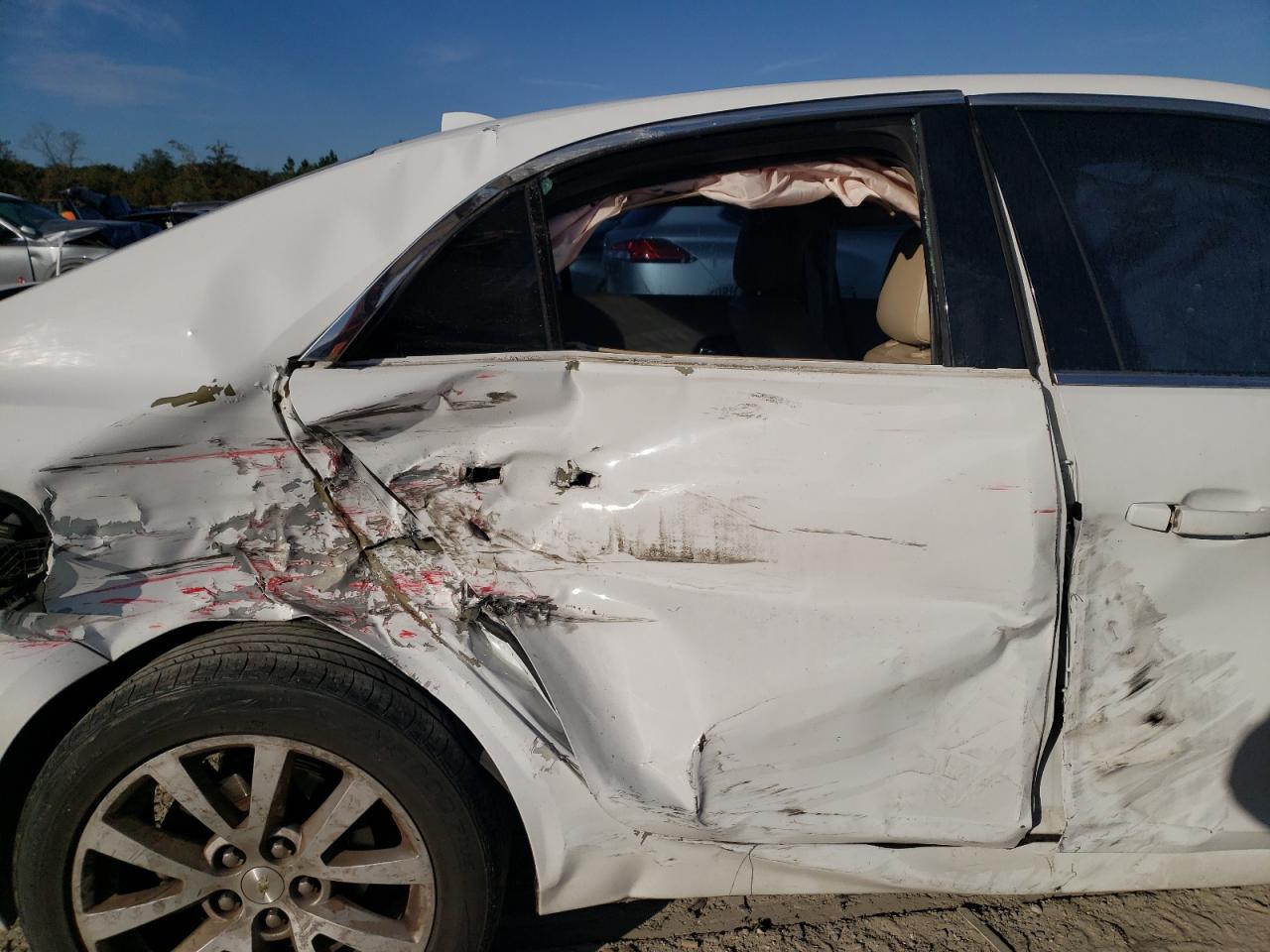 2013 Chevrolet Malibu VIN 1G11E5SA8DF310837 Copart auction photo, rear end / side damage thumbnail 10